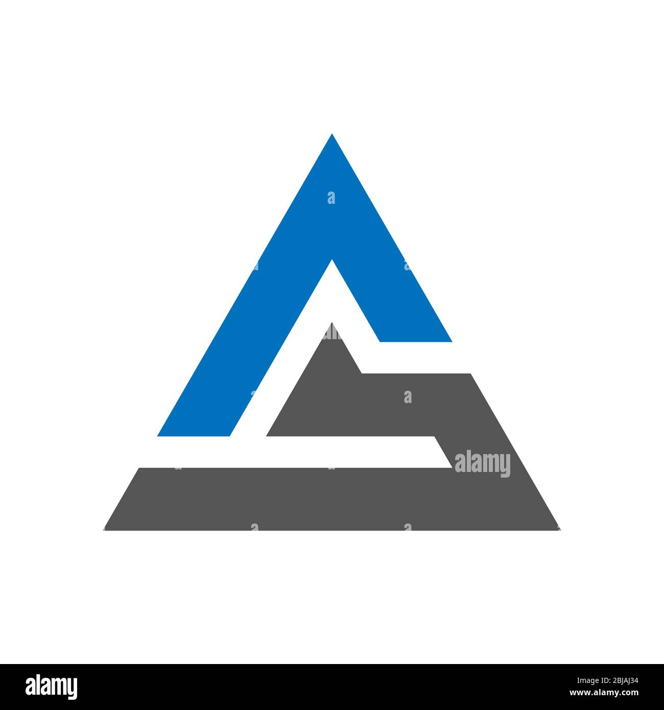 Logo triangolare Tech Simple business Icon. EPS 10 Illustrazione Vettoriale