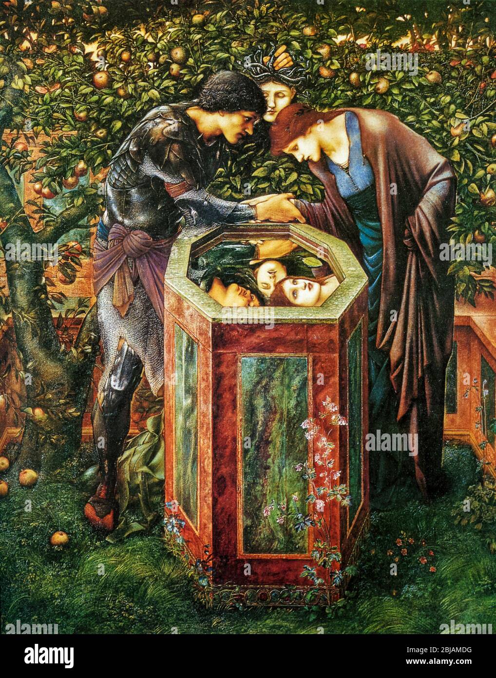 Edward Burne-Jones, la testa baleful, pittura, 1886-1887 Foto Stock