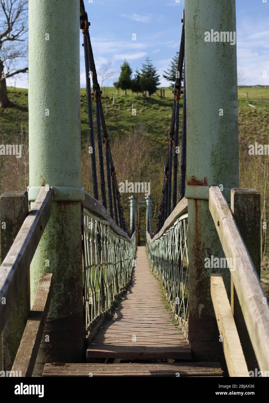 Vecchio ponte di un fiume Foto Stock