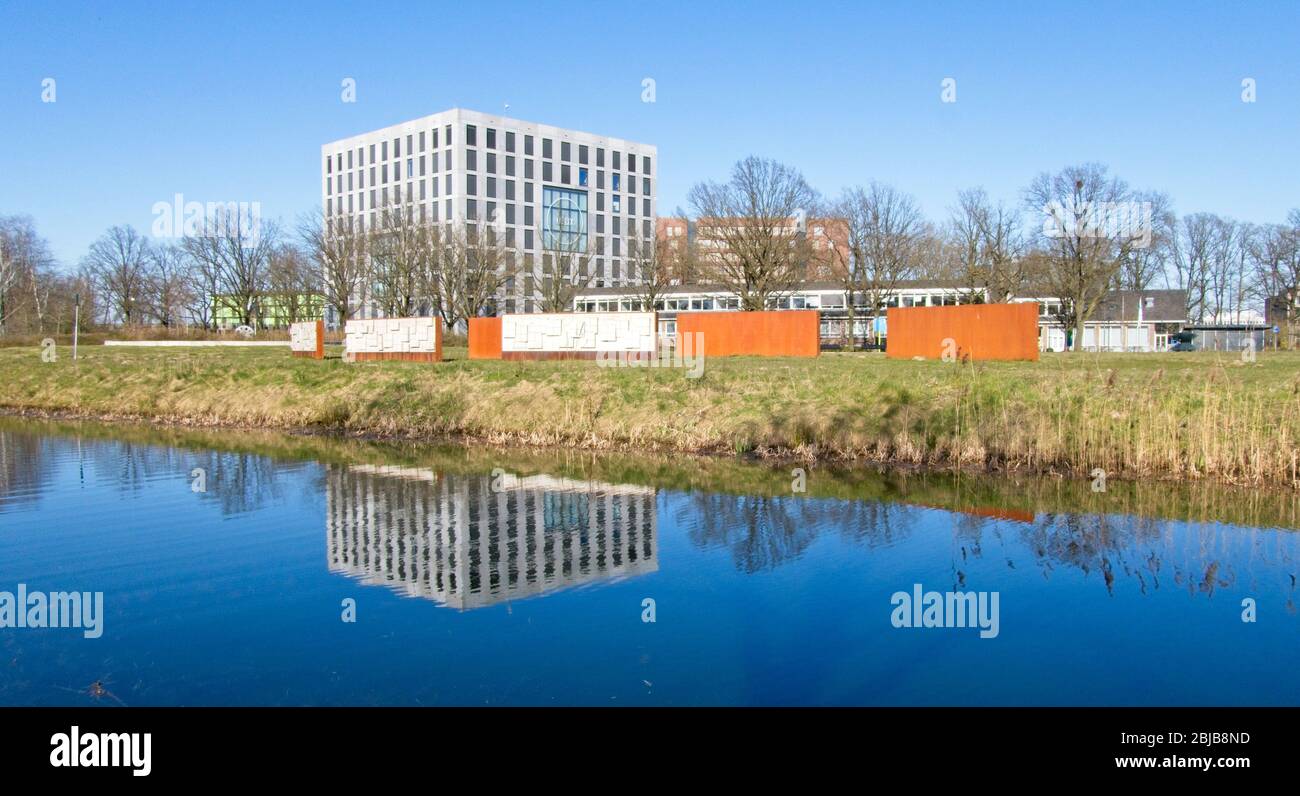 Wageningen Paesi Bassi - 31 marzo 2020 - edificio Helix nel campus dell'Università di Wageningen in Olanda Foto Stock