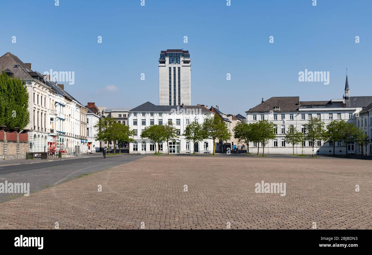 Gand, Belgio - 26 aprile 2020: La Torre del Libro, capolavoro modernista dell'architetto belga Henry van de Velde. Foto Stock