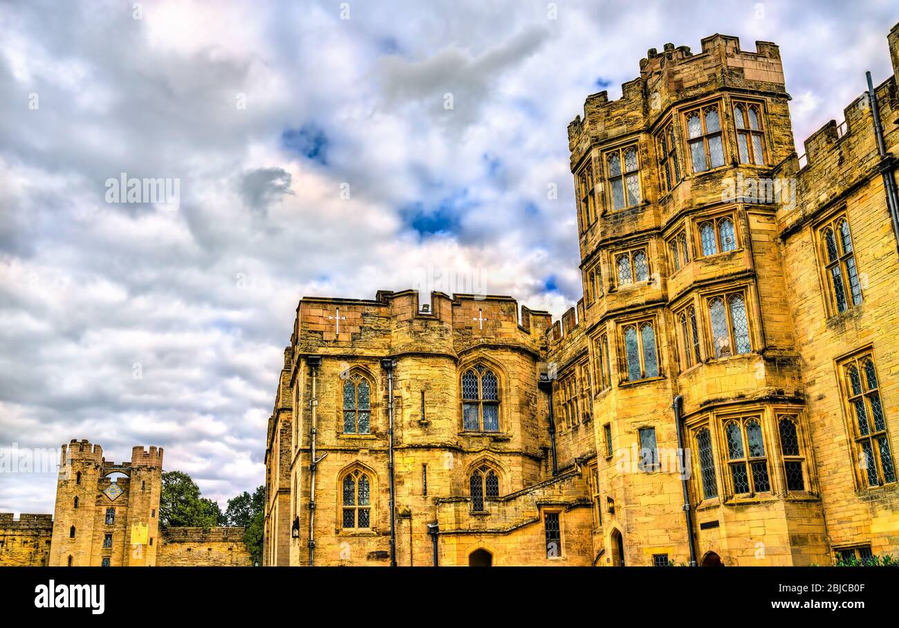 Il Castello di Warwick in Inghilterra Foto Stock