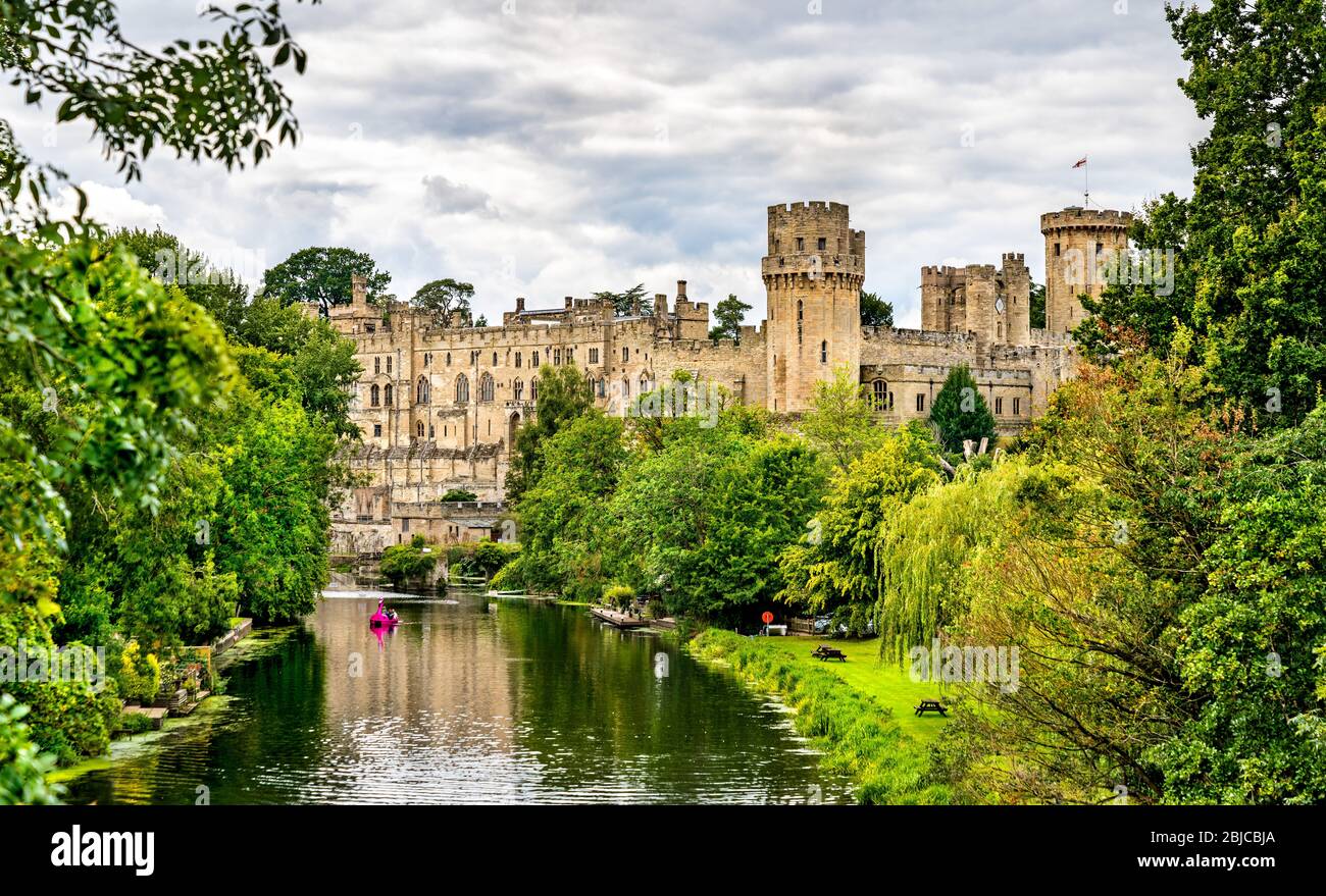 Il Castello di Warwick in Inghilterra Foto Stock