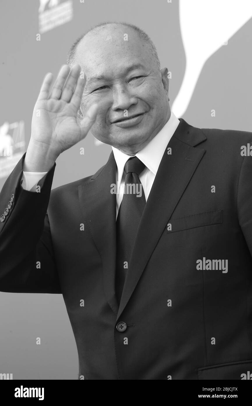 VENEZIA, ITALIA - 08 SETTEMBRE: John Woo partecipa alla fotocellula "Zhuibu (caccia al manto)" durante il 71° Festival del Cinema di Venezia il 8 settembre 2017 a Venezia Foto Stock