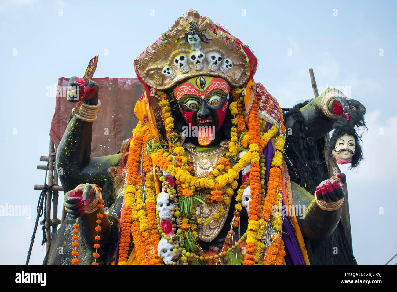 Navratri durga puja festa celebrazioni augpoicious nove giorni festa celebrazione della donna Foto Stock