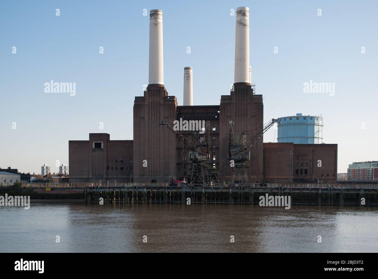 Art Deco architettura industriale anni '30 Battersea Power Station, 188 Kirling Street, Nine Elms, Londra SW8 di J Theo Halliday Giles Gilbert Scott Foto Stock