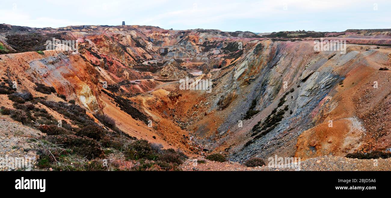 Intorno al Regno Unito - Parys Mountain (Mynydd Parys), Anglesey Foto Stock