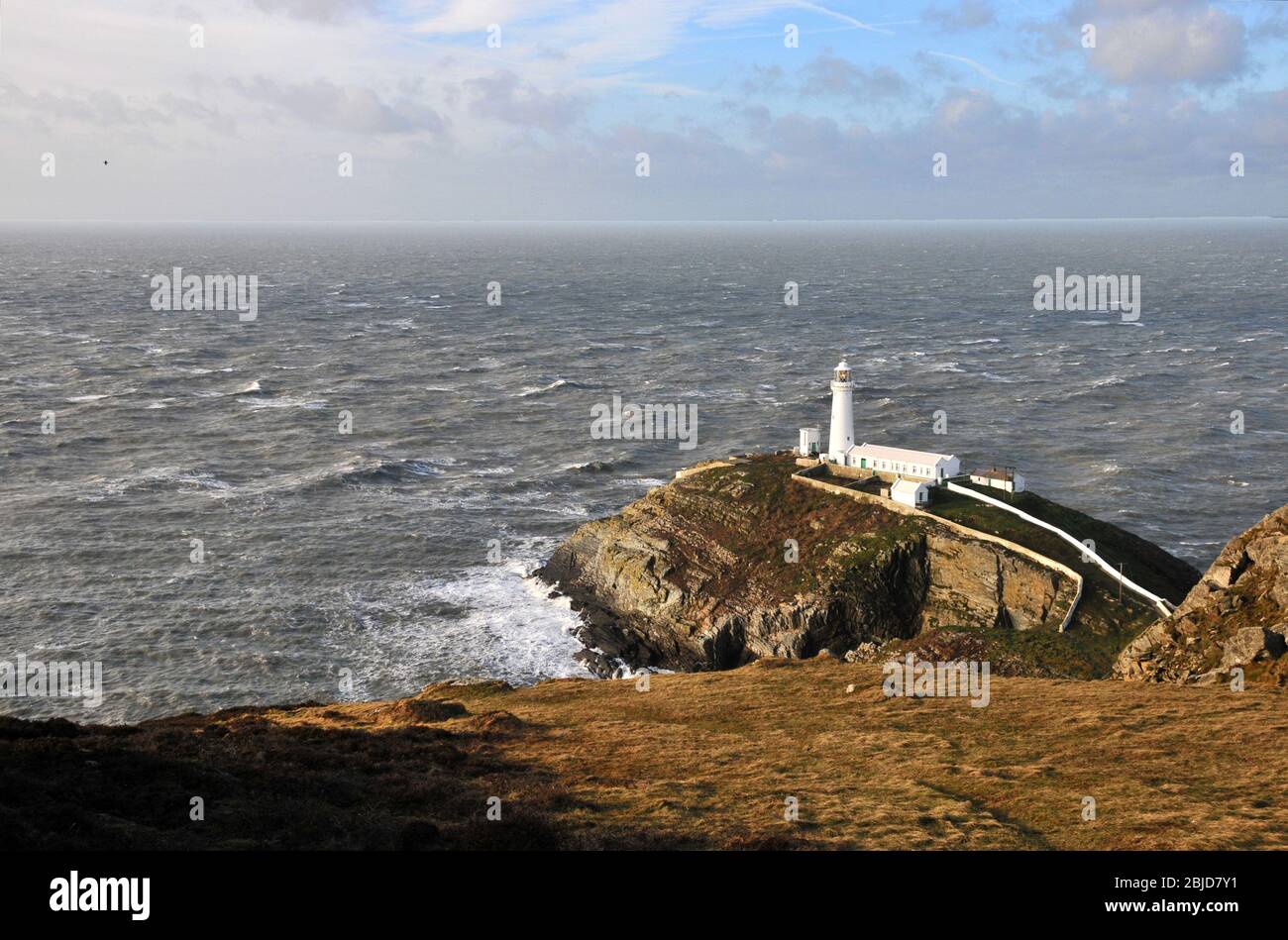 Intorno al Regno Unito - South Stack Lighthouse, Anglesey Foto Stock