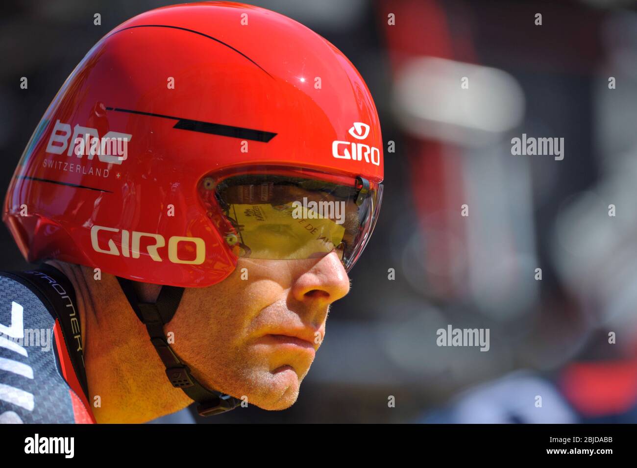 02.07.2013 Nizza, Francia. Cadel Evans durante la fase 4 del Tour De France Team Time Trial. Foto Stock