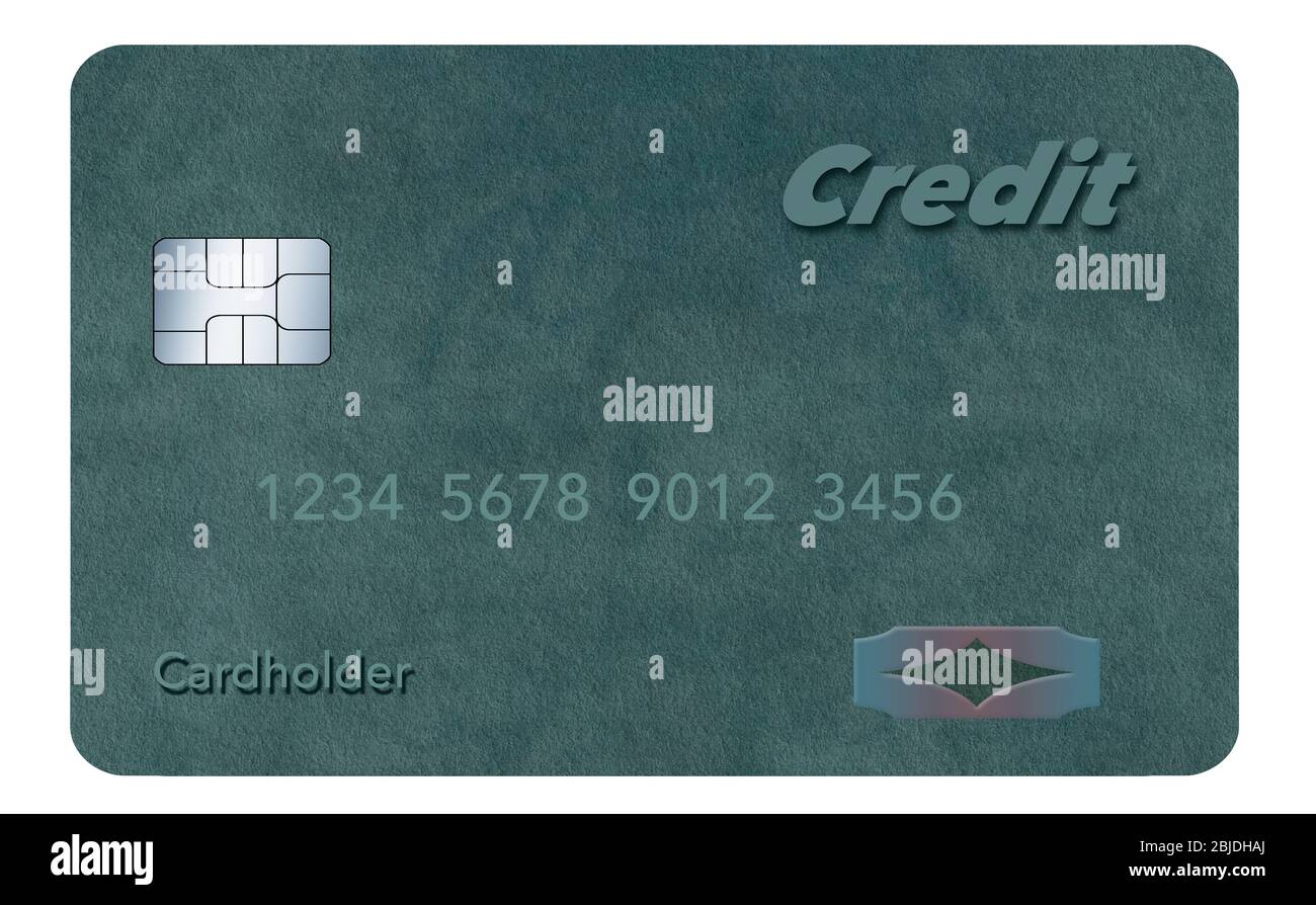 Ecco una carta di credito generica o una carta di debito Foto Stock