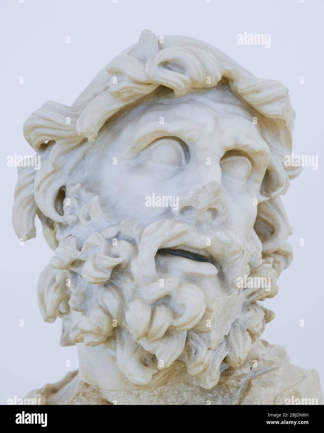 La testa marmorea dell'eroe greco Ulisse nel Museo Archeologico Nazionale,  Sperlonga, Lazio, Italia Foto stock - Alamy