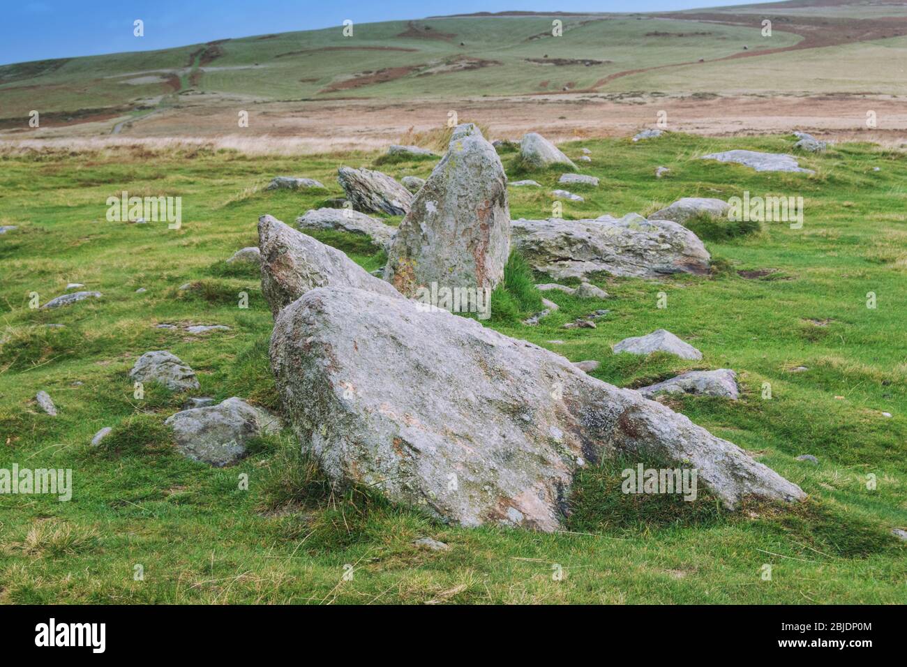 Il Cockpit Stone Circle, Barton cadde, Cumbria UK Foto Stock