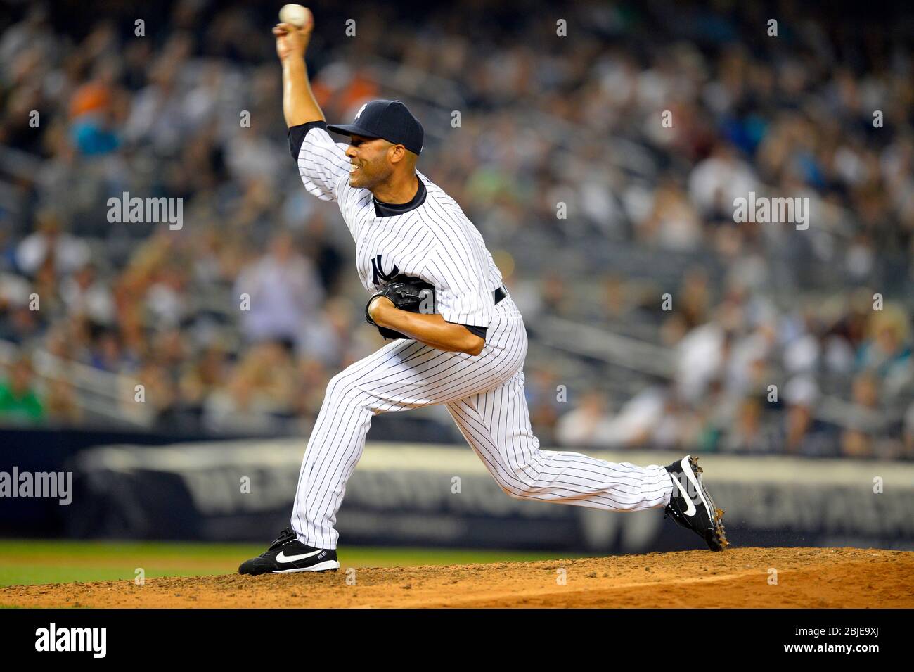 21 agosto 2013: Mariano Rivera (42), il tiratore di rilievo di New York Yankees, durante una partita MLB giocata tra i Toronto Blue Jays e i New York Yankees a Ya Foto Stock