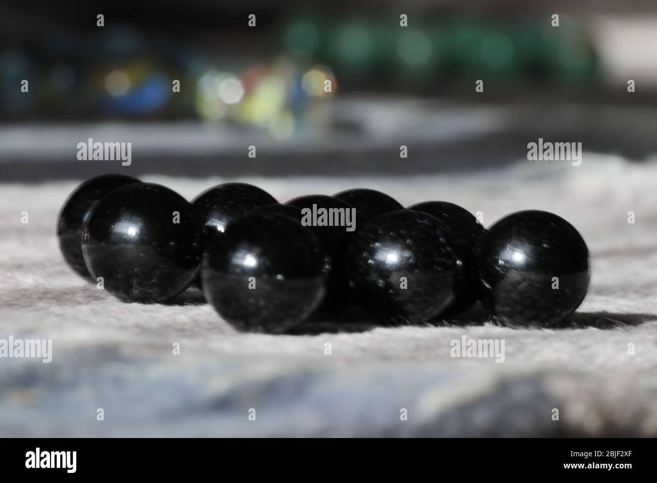 Marmi neri Foto Stock