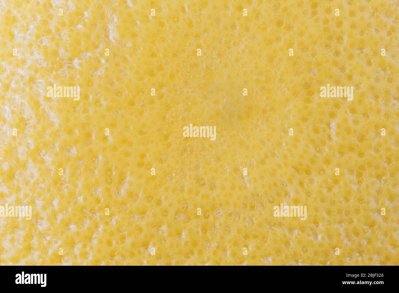 Macro primo piano di un pompelmo giallo maturo. Abstact sfondo a trama intera. Foto Stock