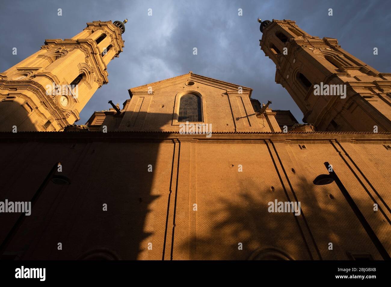 Cattedrale-Basilica di nostra Signora del pilastro, nota come Basílica de Nuestra Señora del Pilar a Saragozza, Spagna, Europa Foto Stock