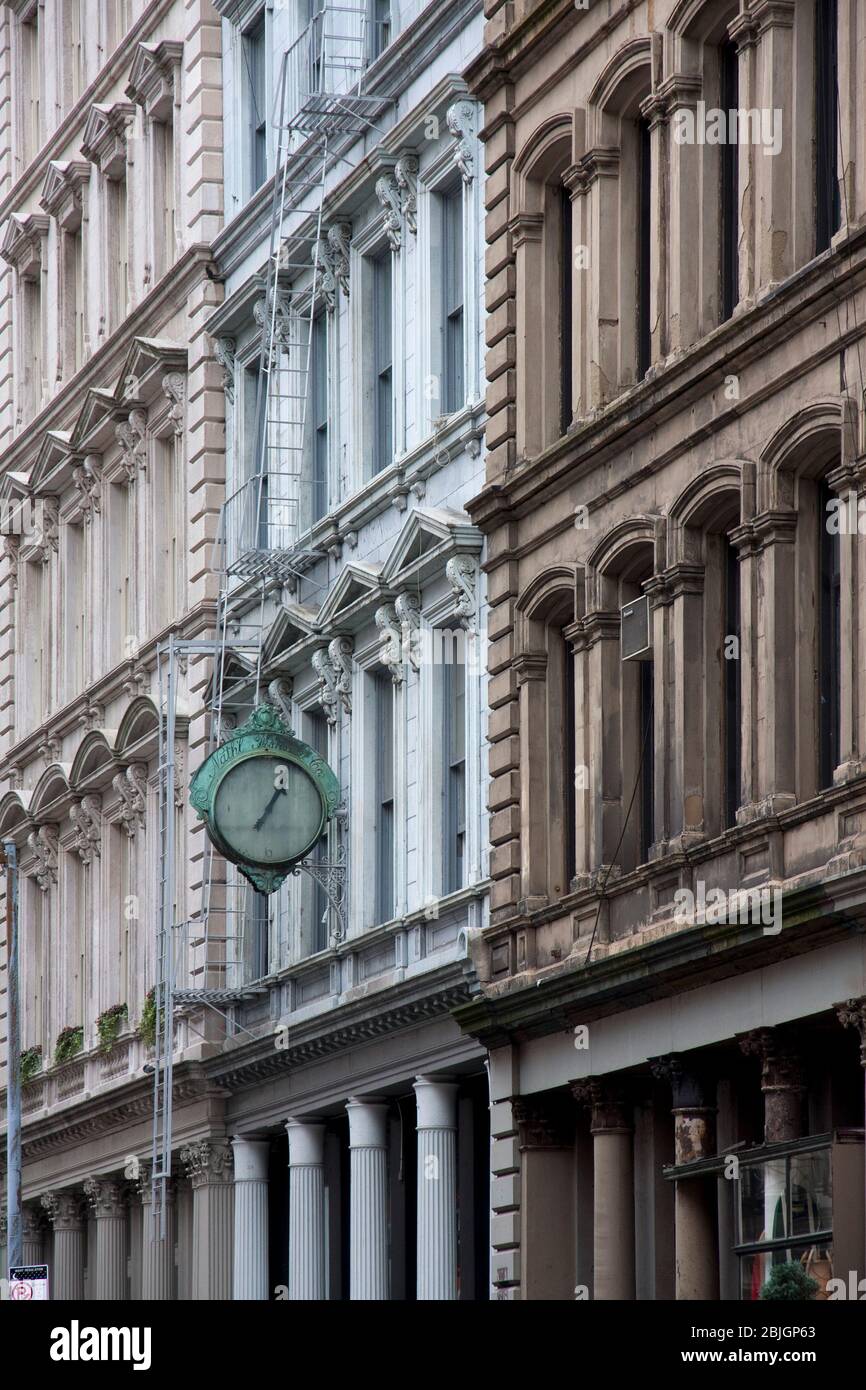 Edifici Soho classici a New York City Foto Stock