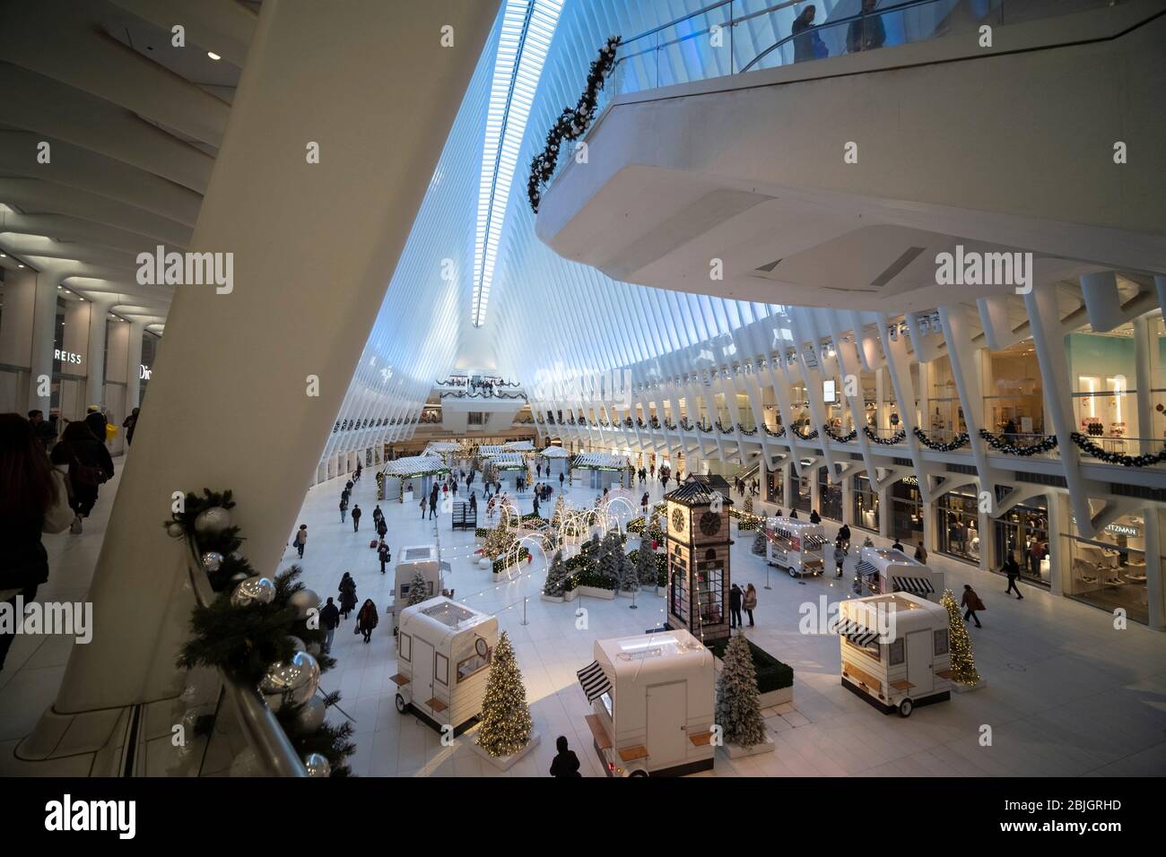 World Trade Center PATH stazione ferroviaria a Lower Manhattan da architetto Santiago Calatrava Foto Stock