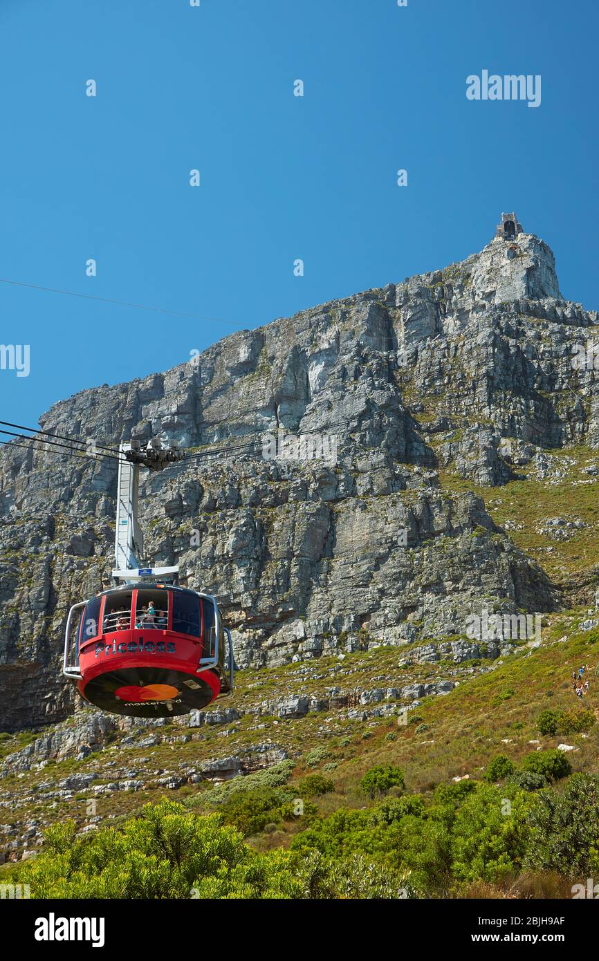 Table Mountain Cabinovia, Cape Town, Sud Africa Foto Stock