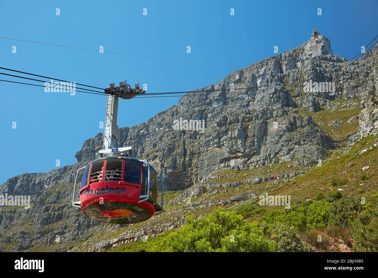 Table Mountain Cabinovia, Cape Town, Sud Africa Foto Stock