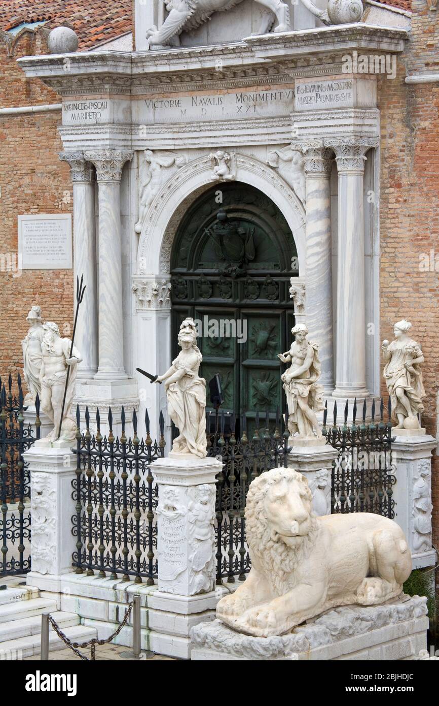 L'Arsenale a Venezia, Italia, Europa Foto Stock
