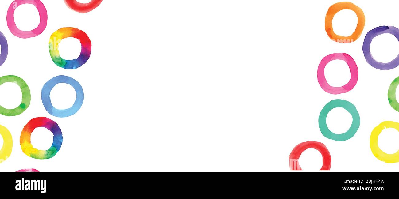 Texture acquerello reale. Sfondo con watercolor disegnato a mano. Illustrazione di acquerelli vettoriali multicolore. Illustrazione Vettoriale