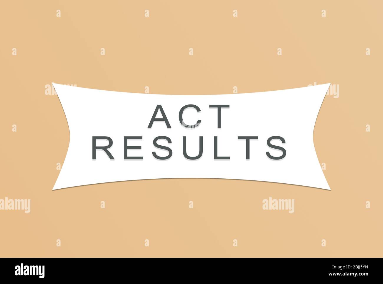 ACT, American College Testing Program o American College Test Results for nternational Examination Language Foto Stock