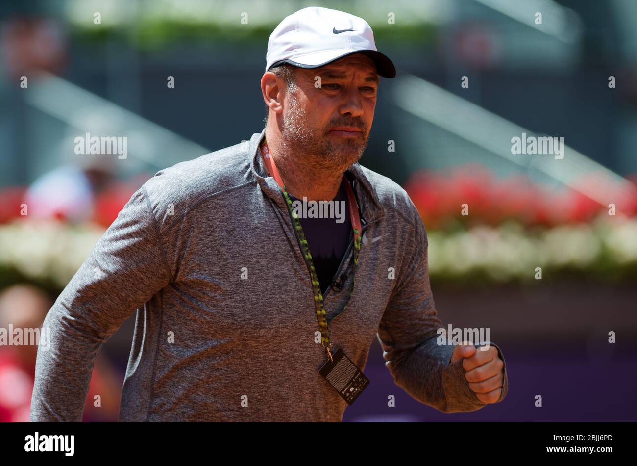 Daniel Dobre al torneo di tennis obbligatorio Mutua Madrid Open WTA Premier 2019 Foto Stock