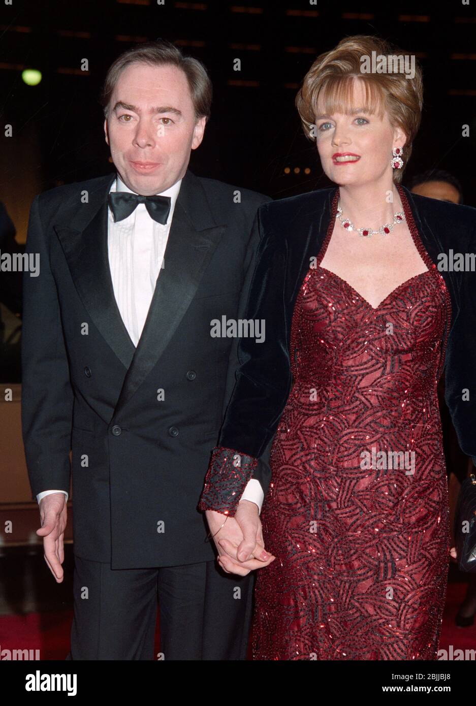 LOS ANGELES, CA. c. 1993: Compositore Andrew Lloyd Webber & moglie Madeleine Gurdon. Foto file © Paul Smith/Featureflash Foto Stock