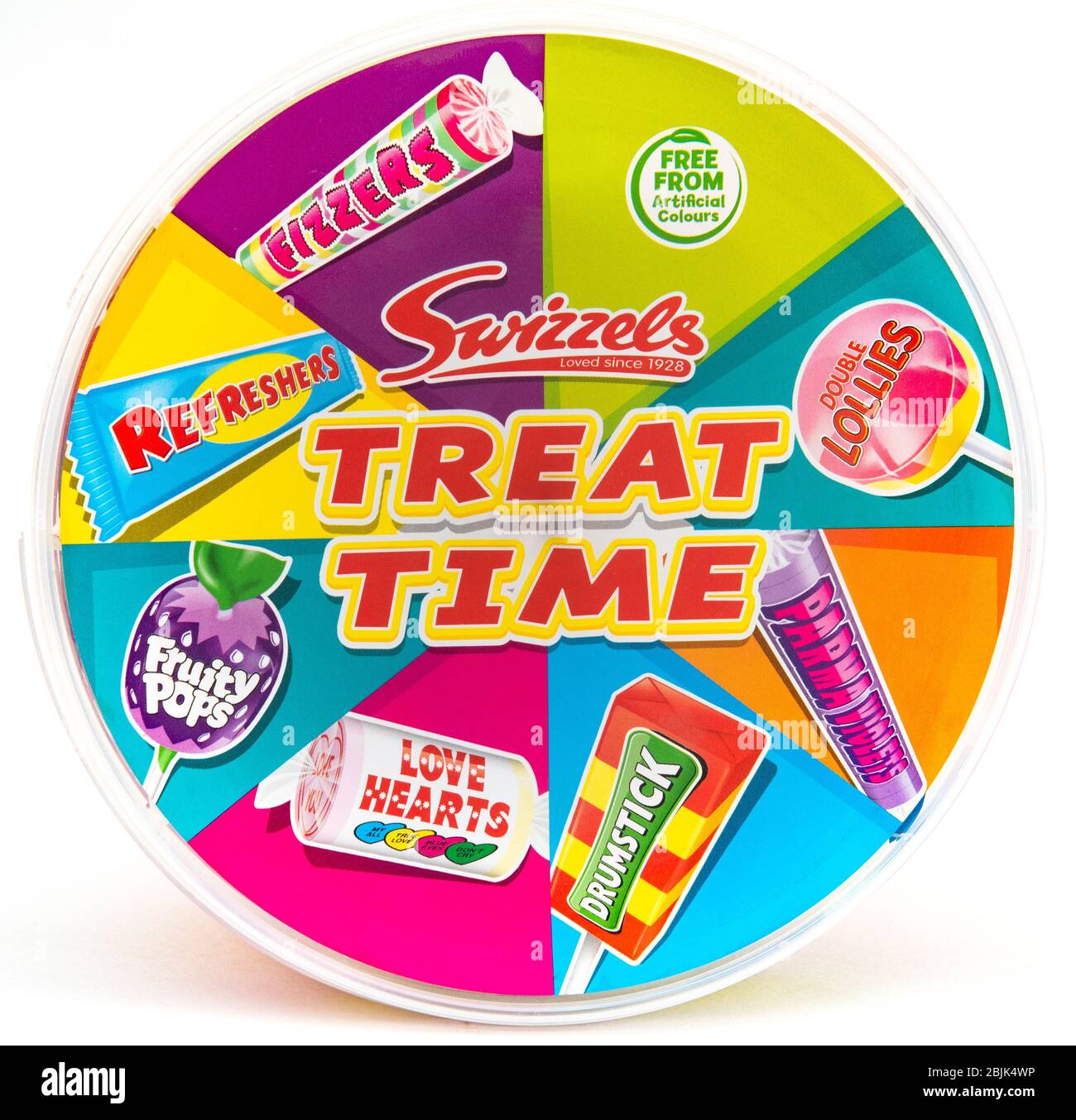 Vasca di plastica di swizzels Matlow tempo dolci Foto Stock