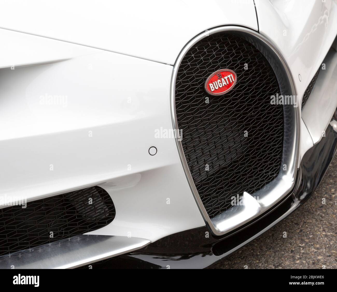 Griglia del radiatore Bugatti Chiron. Foto Stock