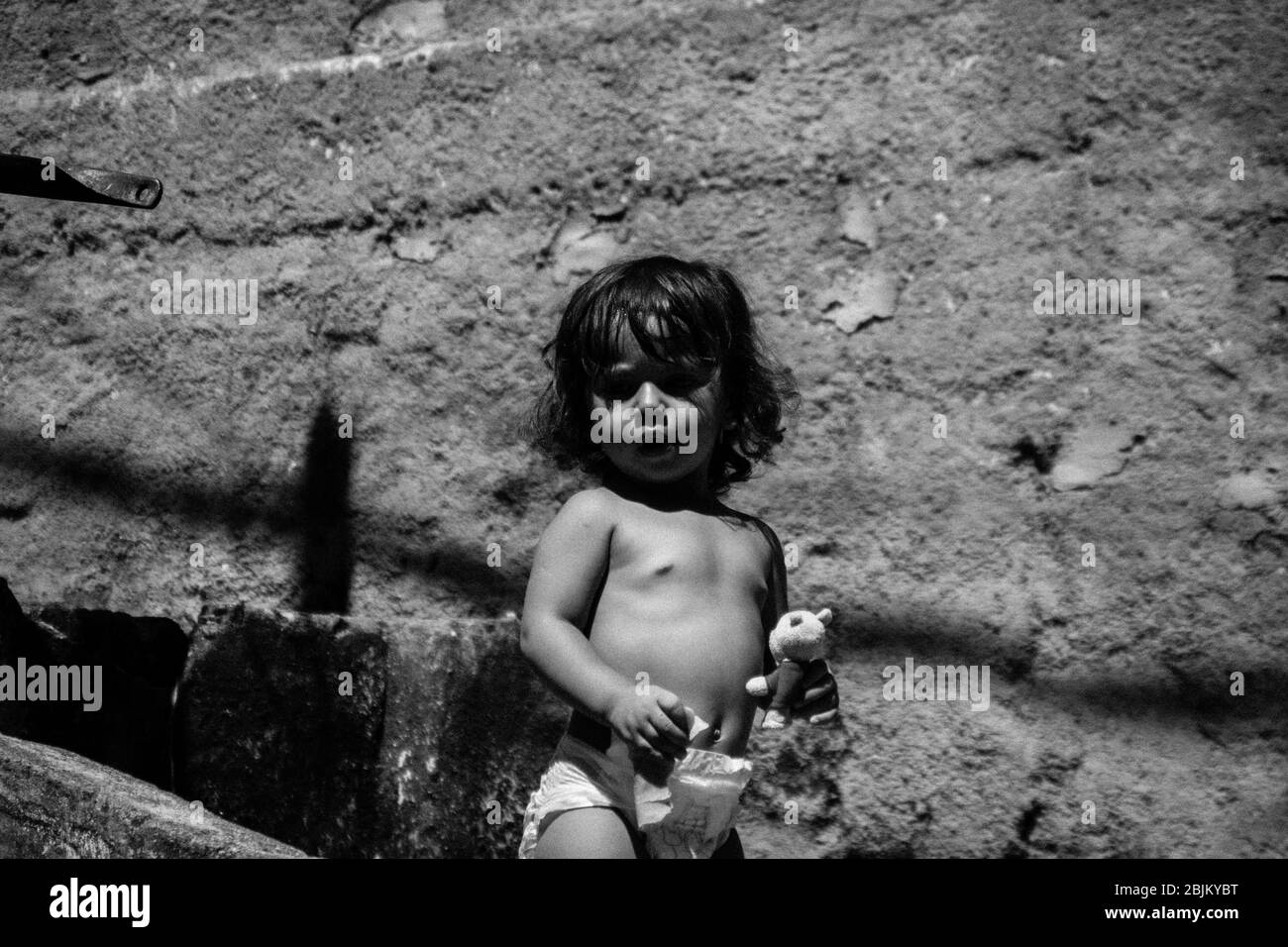 Bambini a Rocinha favela Foto Stock