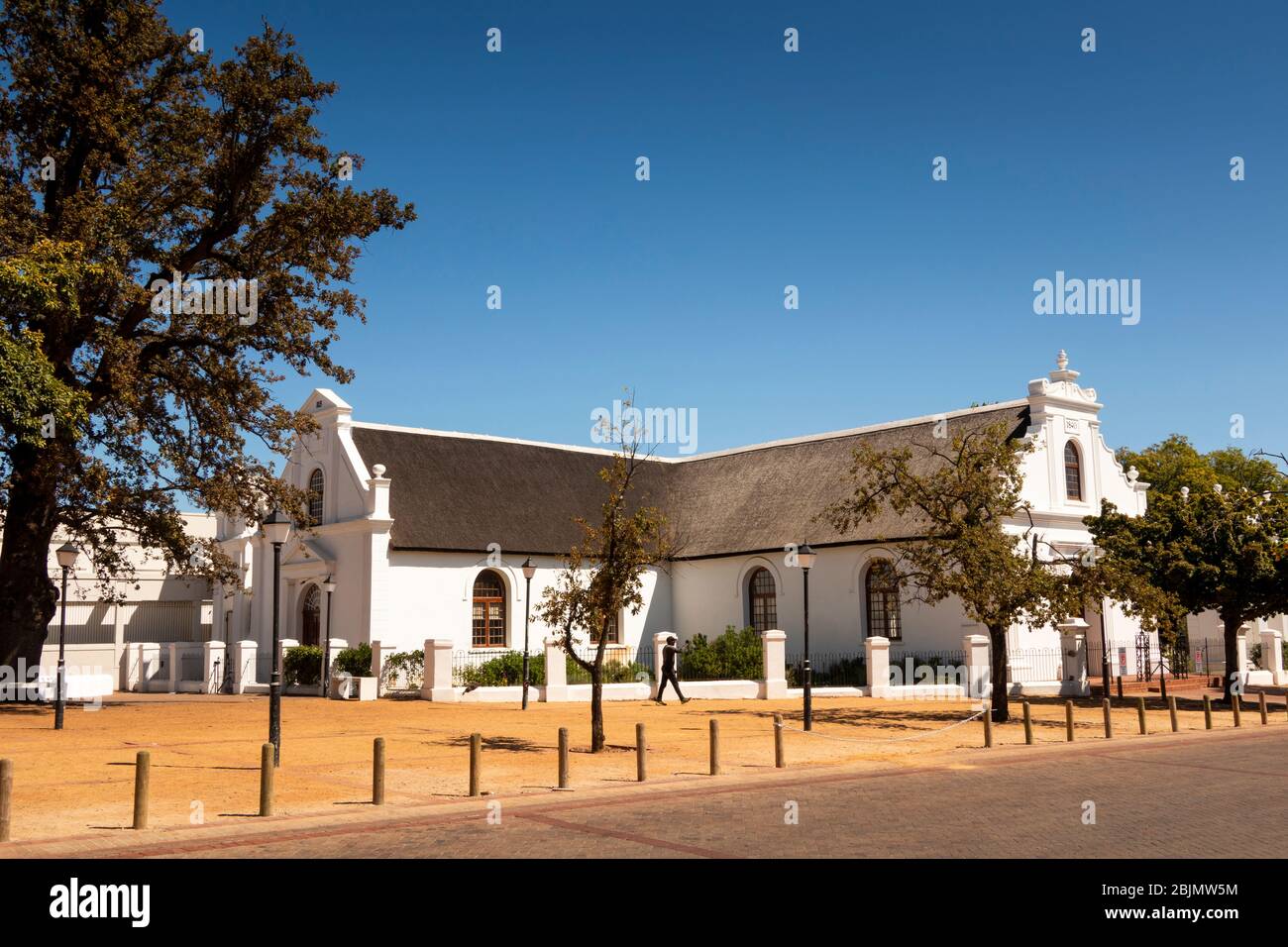 Sud Africa, Stellenbosch, The Braak, Bloem Street, 1829 Dutch Reformed, Rhenish Mission Church esterno Foto Stock