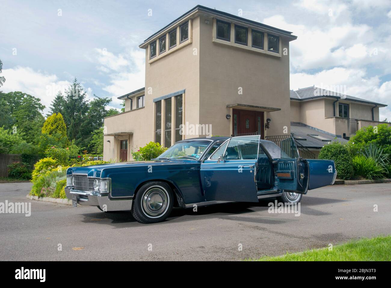 1969 'mani clap' Lincoln Continental classica auto di lusso americana Foto Stock