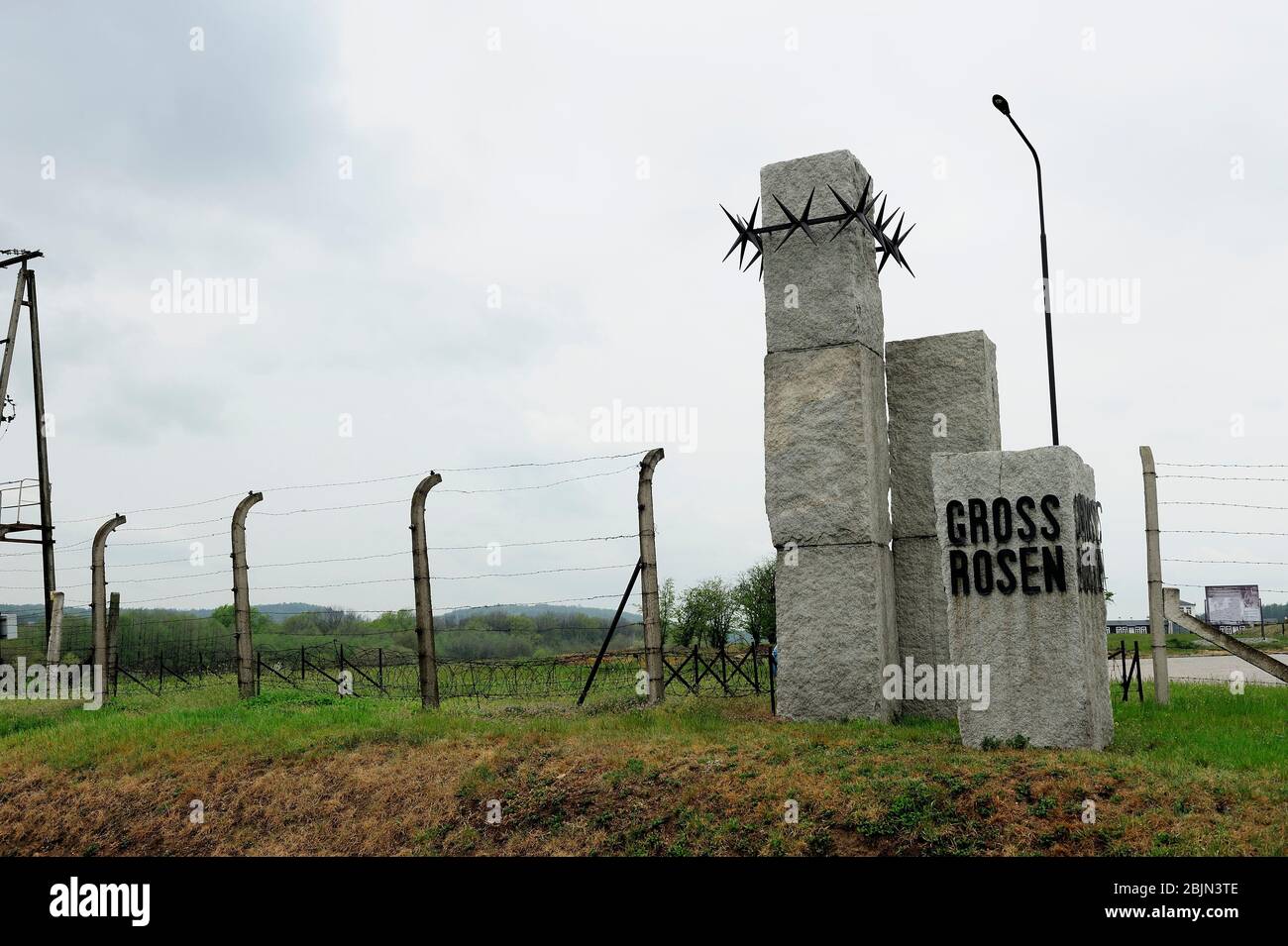 Campo di concentramento nazista tedesco, sterminio in Polonia occupata, reliquie di un ex campo di concentramento nazista tedesco, il campo Gross-Rosen è stato stabilito nell'agosto 1940 come ramo di KL Sachsenhausen, campo di concentramento nazista, sterminio in Polonia occupata, campo di concentramento di Hitler, campo di sterminio in Polonia occupata tedesca, campo di concentramento tedesco, Germania morte Gross-Rosen, dolnoslaskie, polonia, campo di concentramento nazista, Gross-Rosen vicino a Strzegom, rogoznica, dolnoslaskie, polonia, europa, dolnoslaskie, polonia, europa, tedesco di concentrazione nazista, storico, due mondo di guerra, Foto Stock