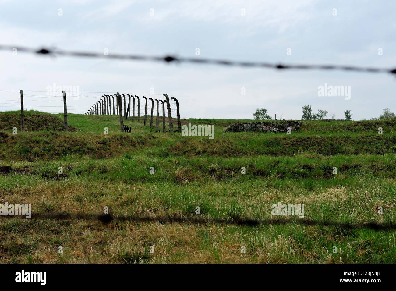 Campo di concentramento nazista tedesco, sterminio in Polonia occupata, reliquie di un ex campo di concentramento nazista tedesco, il campo Gross-Rosen è stato stabilito nell'agosto 1940 come ramo di KL Sachsenhausen, campo di concentramento nazista, sterminio in Polonia occupata, campo di concentramento di Hitler, campo di sterminio in Polonia occupata tedesca, campo di concentramento tedesco, Germania morte Gross-Rosen, dolnoslaskie, polonia, campo di concentramento nazista, Gross-Rosen vicino a Strzegom, rogoznica, dolnoslaskie, polonia, europa, dolnoslaskie, polonia, europa, tedesco di concentrazione nazista, storico, due mondo di guerra, Foto Stock