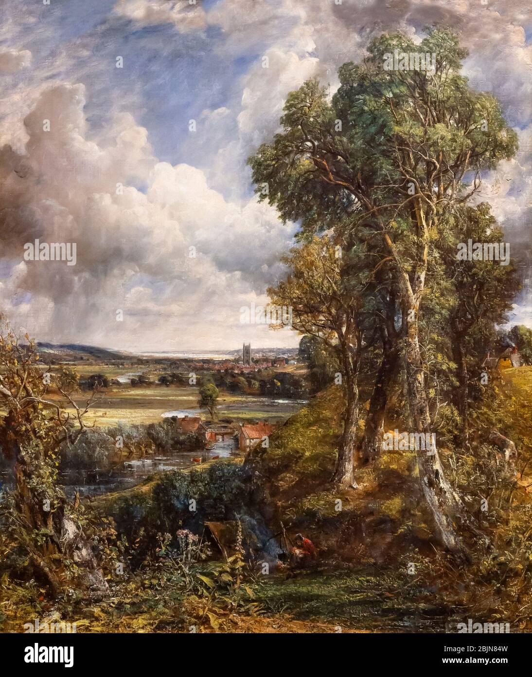 La vale di Dedham, John Constable, circa 1828, Foto Stock