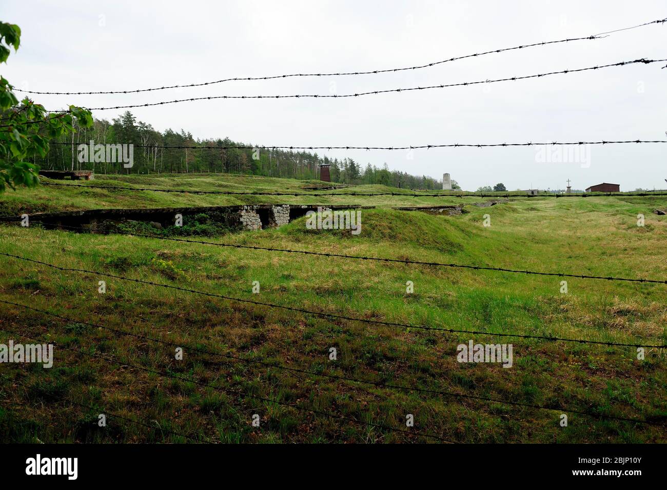 Campo di concentramento nazista tedesco, sterminio in Polonia occupata, reliquie di un ex campo di concentramento nazista tedesco, il campo Gross-Rosen è stato stabilito nell'agosto 1940 come ramo di KL Sachsenhausen, campo di concentramento nazista, sterminio in Polonia occupata, campo di concentramento di Hitler, campo di sterminio in Polonia occupata tedesca, campo di concentramento tedesco, Germania morte Gross-Rosen, dolnoslaskie, polonia, campo di concentramento nazista, Gross-Rosen vicino a Strzegom, rogoznica, dolnoslaskie, polonia, europa, dolnoslaskie, polonia, europa, tedesco di concentrazione nazista, storico, due mondo di guerra, Foto Stock