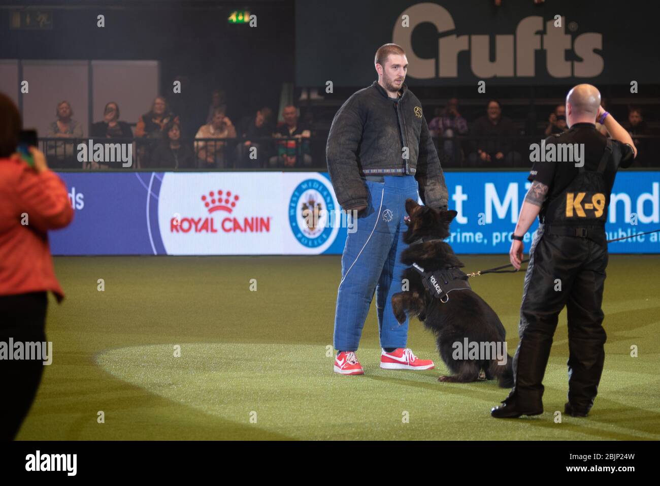 CRUFTS: LadBaby si unisce alla mostra dei cani della polizia delle West Midlands il 5 marzo 2020 Foto Stock