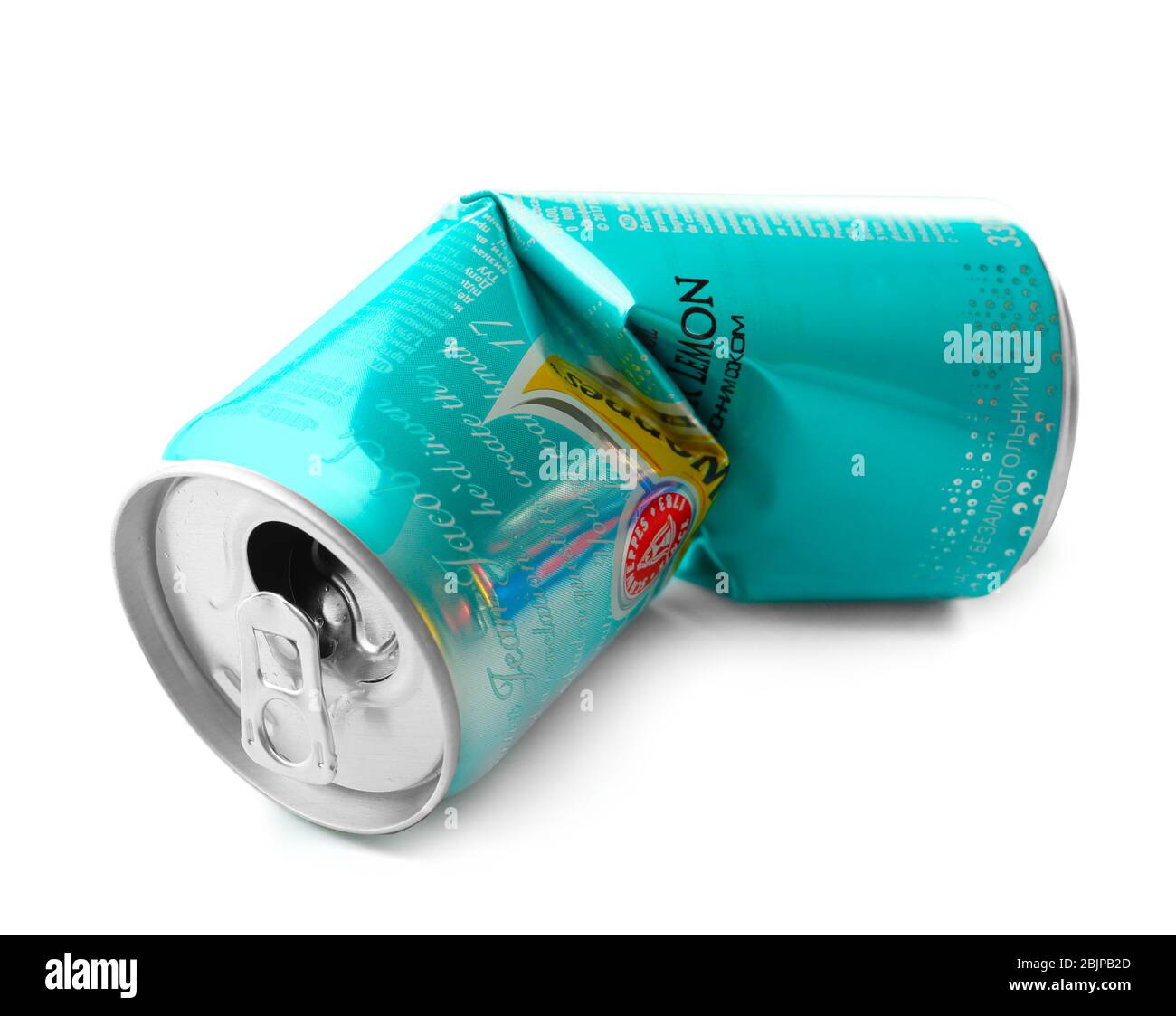 KIEV, UCRAINA - 18 SETTEMBRE 2017: Lattina di Schweppes su sfondo bianco Foto Stock