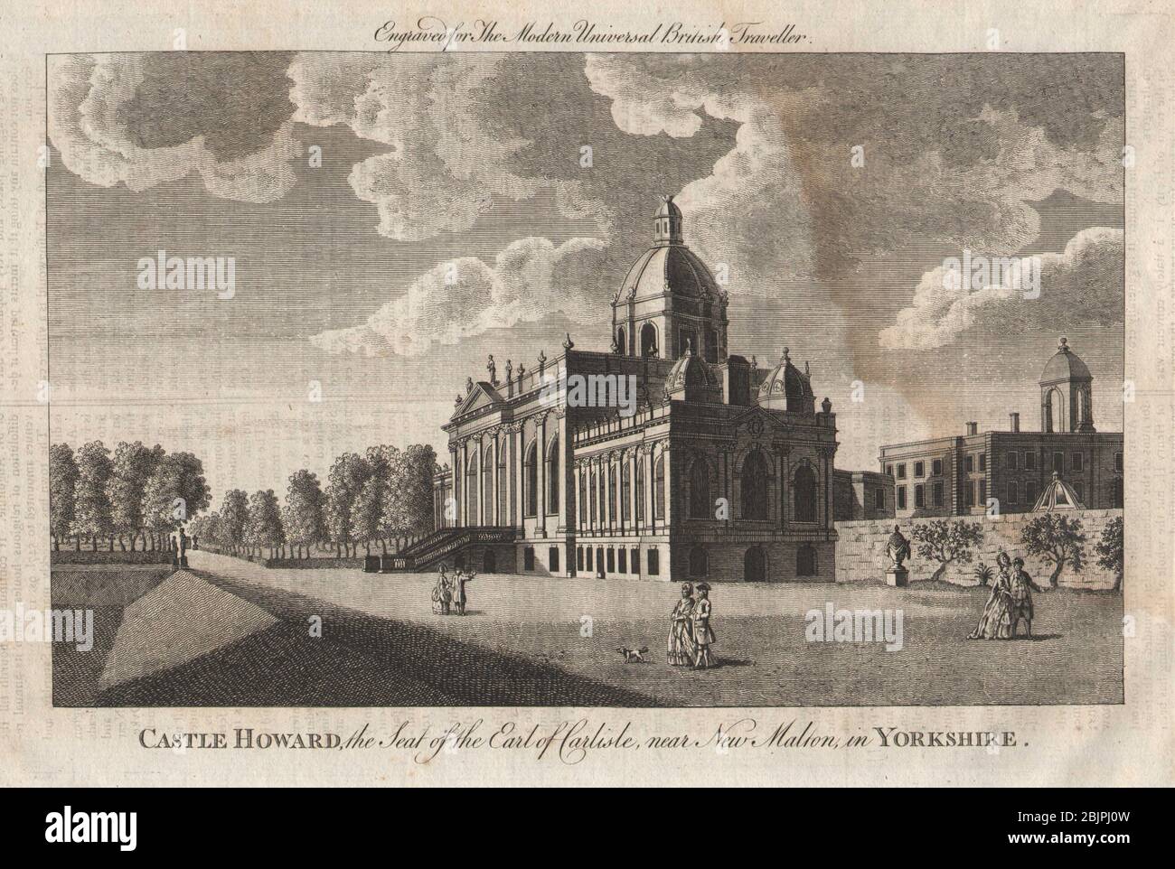 Castle Howard, New Malton, Yorkshire. Conte di Carlisle. Stampa BURLINGTON 1779 Foto Stock