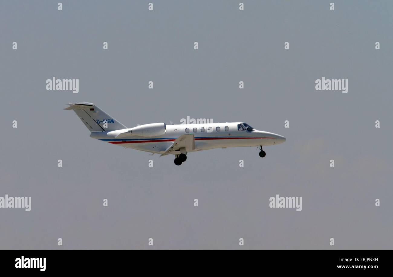 D-IMGW Air Hamburg Cessna Citation CJ2+ a Malpensa (MXP / LIMC), Milano, Italia Foto Stock
