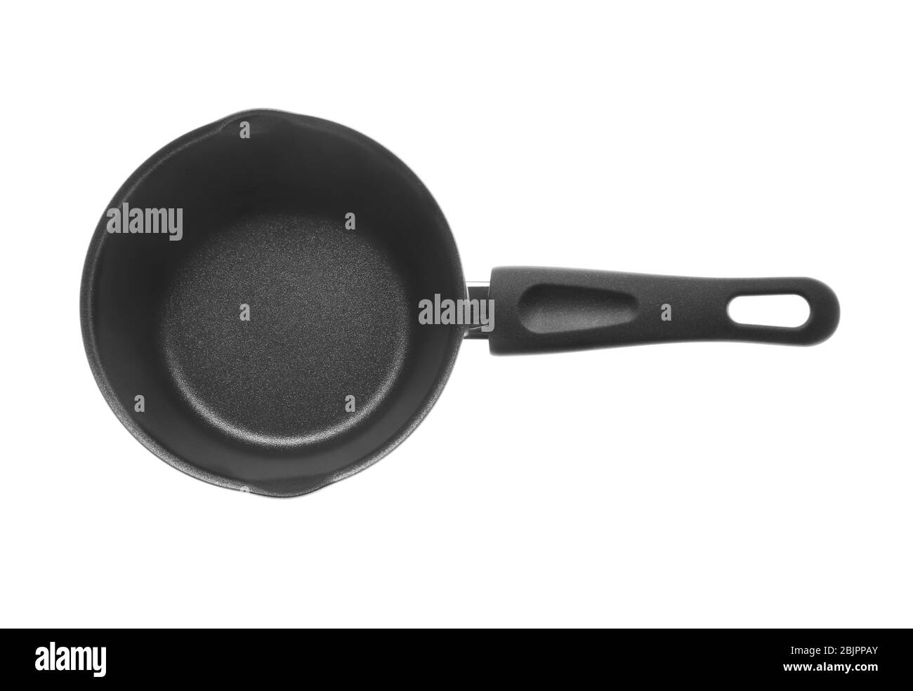 Padella su sfondo bianco Foto Stock