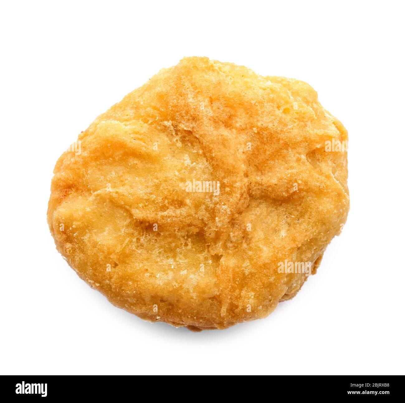 Gustoso pollo nugget su sfondo bianco Foto Stock