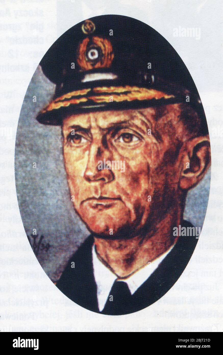 L'Ammiraglio Doenitz KARL tedesco comandante navale con ufficiali nel novembre 1942 Foto Stock
