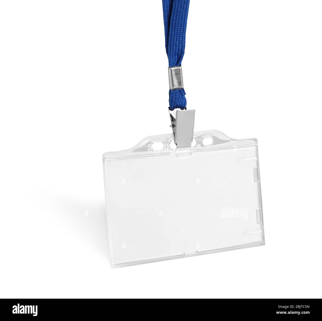 Badge vuoto su sfondo bianco. Mockup per il design Foto Stock