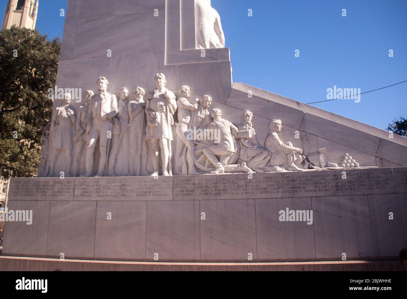 Memoriale di Alamo Cenotaph Foto Stock