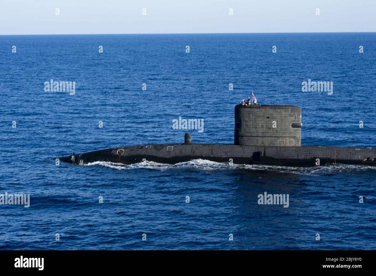 HMS Talent (S92) nel Med nell'ottobre 2013. Foto Stock