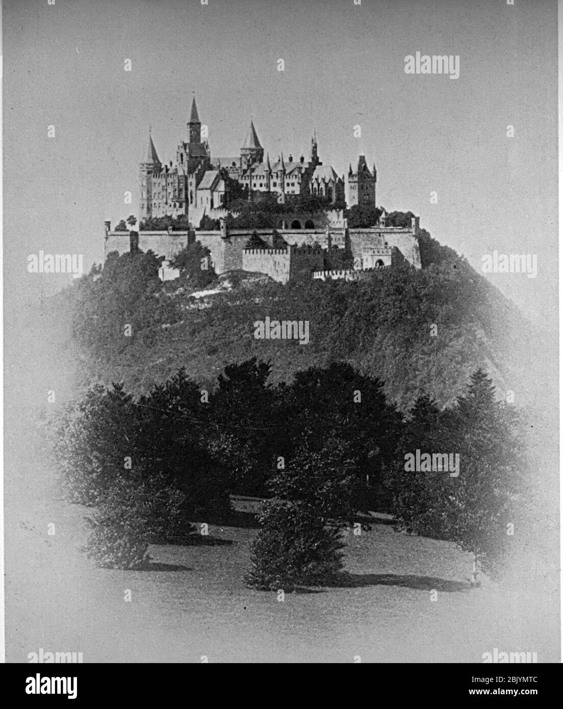 Hohenzollern vom Zeller Horn. Foto Stock