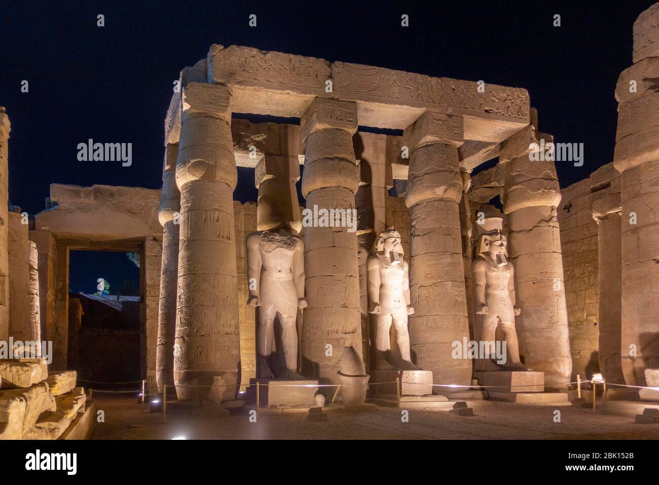 Tempio di Luxor nel centro della città di Luxor, Egitto Foto Stock